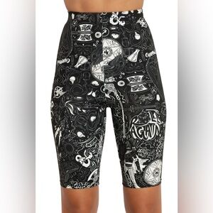 D&D Graffiti high waist biking bike pants shorts
